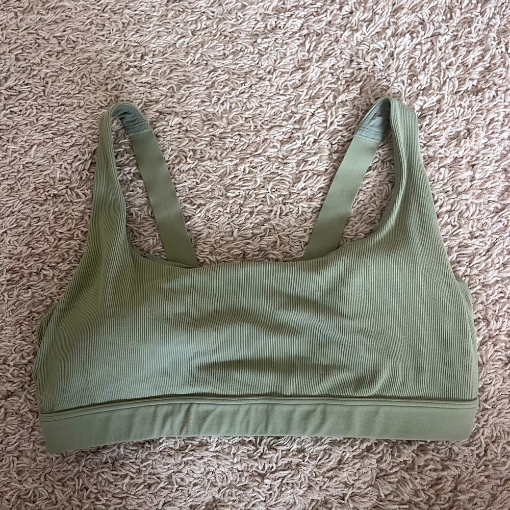 Green, Athleta sports bra, size C-D